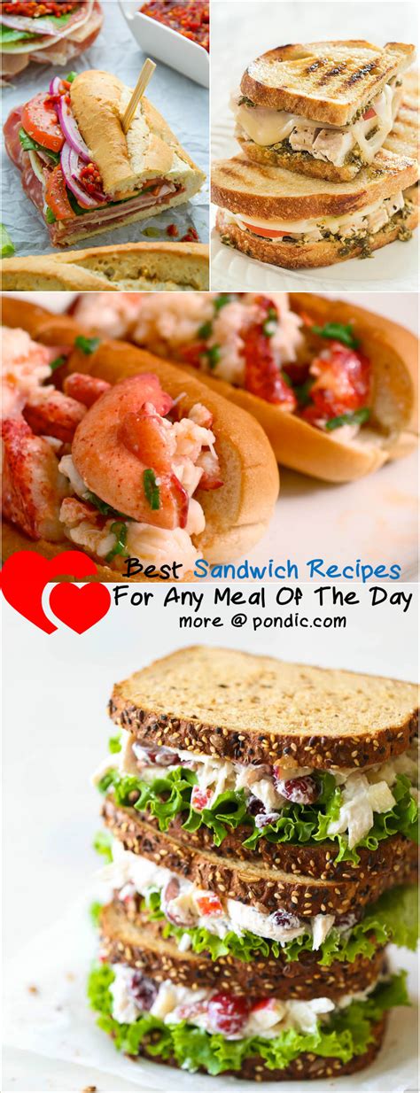 15 Best Sandwich Recipes For Any Meal Of The Day - Pondic