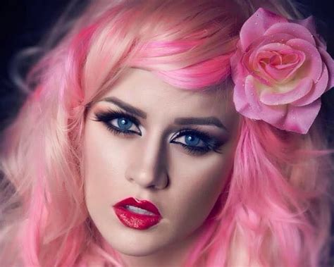 1920x1080px 1080p Free Download Beauty Hair Model Rose Flower Face Woman Pink Hd