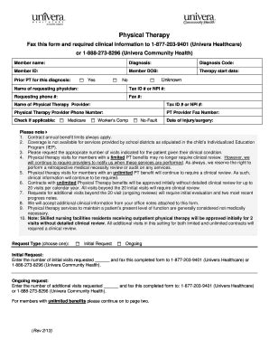 Fillable Online Fax This Form And Required Clinical Information To