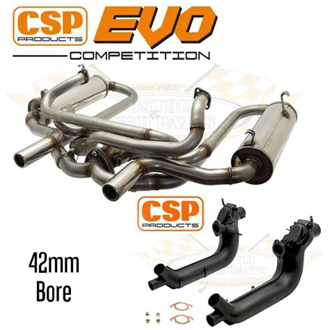 Csp Beetle Evo Competition Exhaust Kit With Heat Exchangers Mm Bore