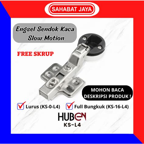 Jual Huben Engsel Sendok Kaca Ks L Bulat Pintu Lemari Slow Motion