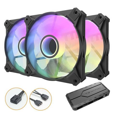 Darkflash Infinity 8 3in1 Case Fan 120mm με RGB Φωτισμό και Σύνδεση 4