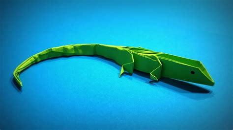 Origami Lizard How To Make A Paper Lizard Origami Animals Diy