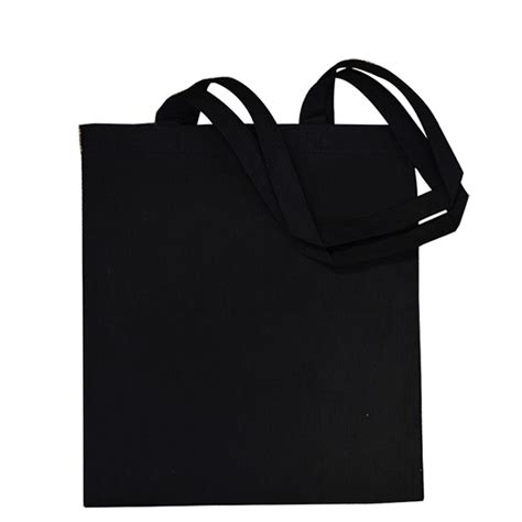 Stock Black Cotton Tote Bag