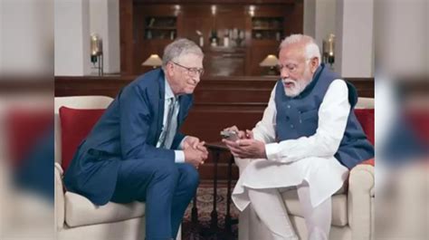 P M Modi And Bill Gates Discuss Ethical Ai Usage Importance Of Millets