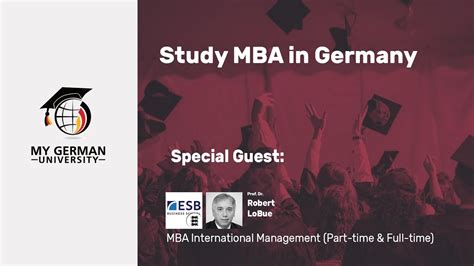 Mba International Management Part Time And Full Time At Esb Business