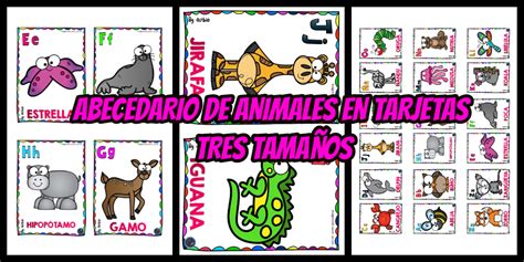 Abecedario De Animales En Tarjetas Para Plastificar LoterÍa Bingo 3