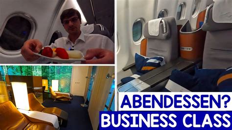 In Der Lufthansa Business Class Kein Komplettes Abendessen A330 Dubai