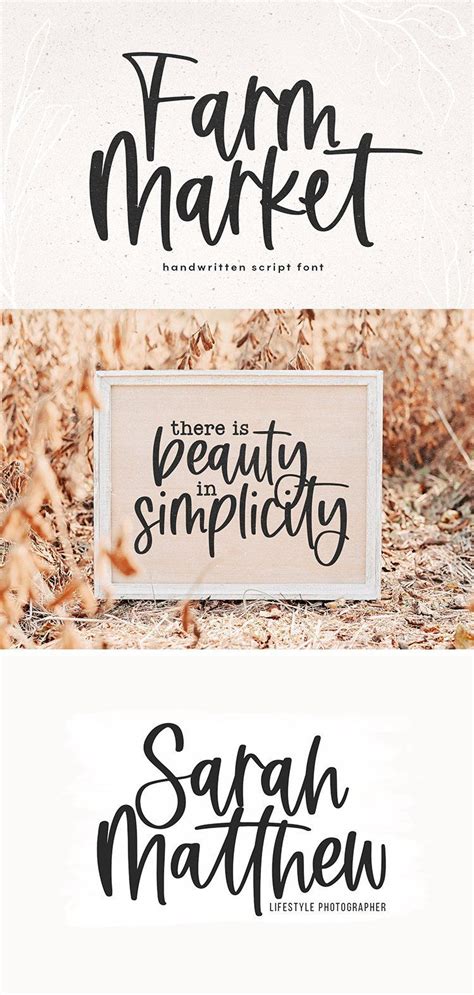 Farm Market A Handwritten Script Font 1311068 Handwritten Font