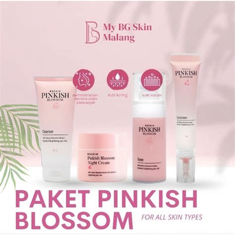 Jual Bg Skin Paket Pink Blossom Hempas Kusam Hiperpigmentasi Dan