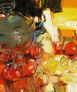 Iryna Yermolova Putting Tights On II Claremont Contemporary Art Oil