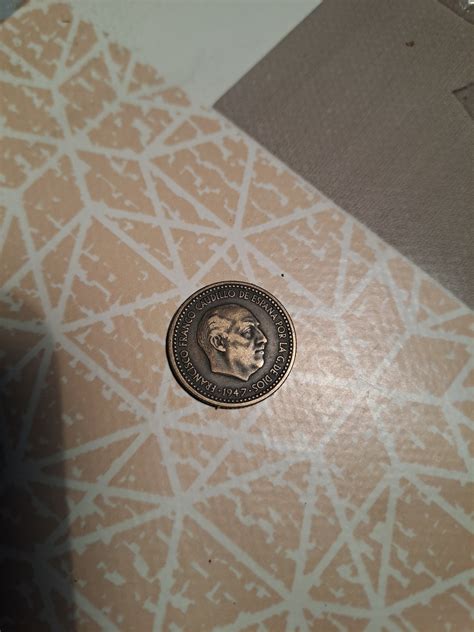 1 peseta de franco 1947 estrella 52 perfecto estado Etsy España