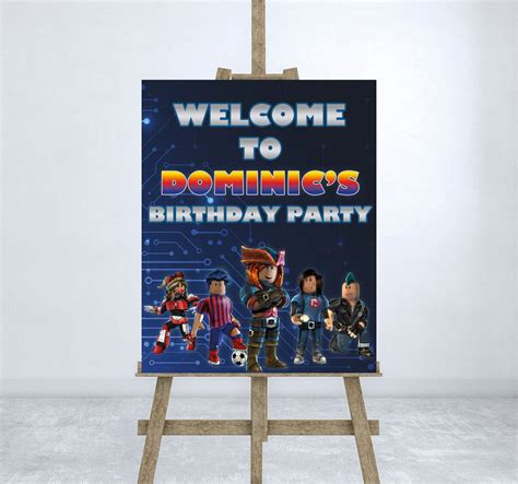 Roblox Birthday Welcome Sign Roblox Personalized Birthday Welcome Sign