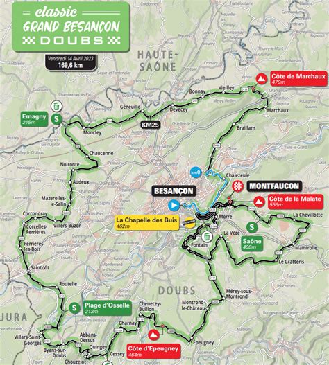 Classic Grand Besançon Doubs 2023 Parcours et favoris