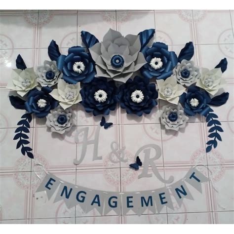 Jual Paper Flower Backdrop Murah Bunga Kertas Dekorasi Dekorasi