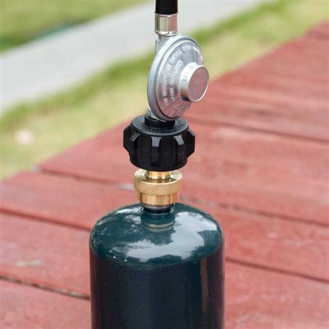 Gaspro 1lb Propane Tank Adapter 20lb To 1lb Converter Hook Up Small Propane Tanks When 20lb Ran