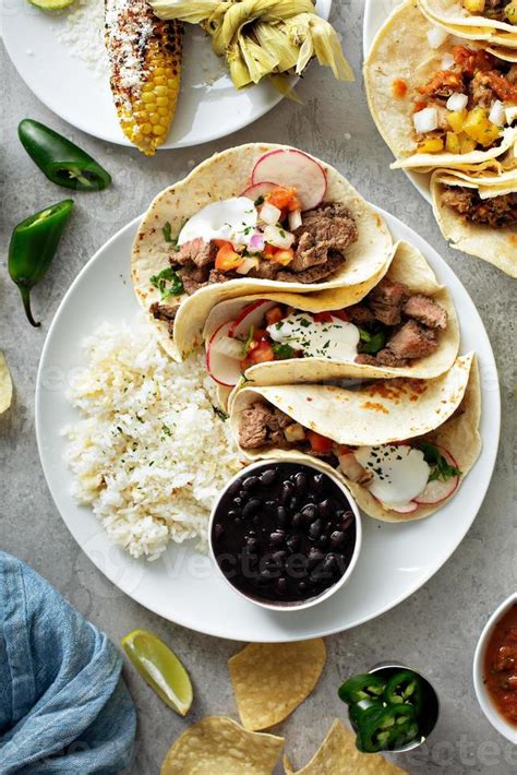 Mexican street food variety 16231846 Stock Photo at Vecteezy