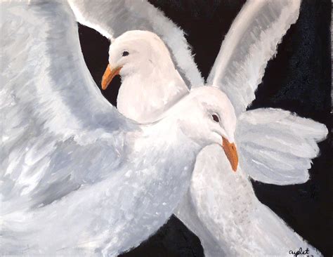 White Bird Painting at PaintingValley.com | Explore collection of White ...