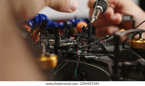 Soldering Wire Motor Fpv Drone Being Stock Photo 2244437245 | Shutterstock