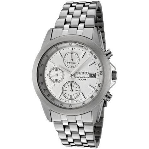 Seiko Chronograph 100m Stainless Steel Mens Watch Sndc05p1 Spot On Times