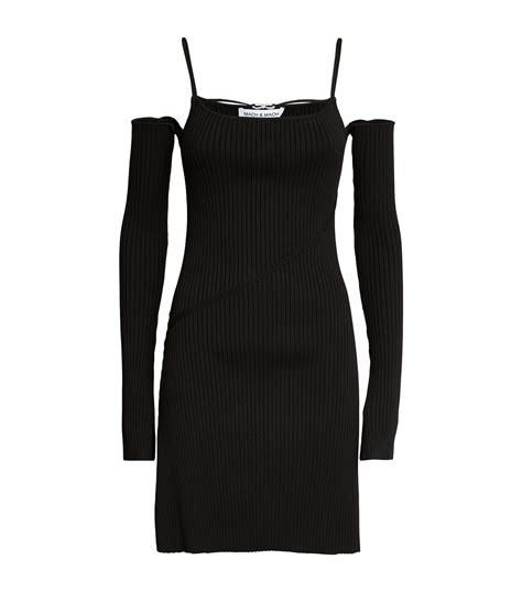 Womens Mach Mach Black Bow Detail Mini Dress Harrods Uk