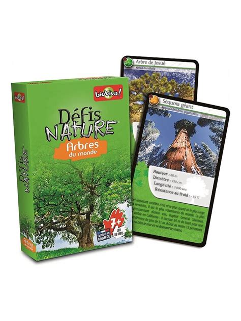 Defis Nature Arbres Du Monde Jeu De Cartes N A Kiabi 13 59