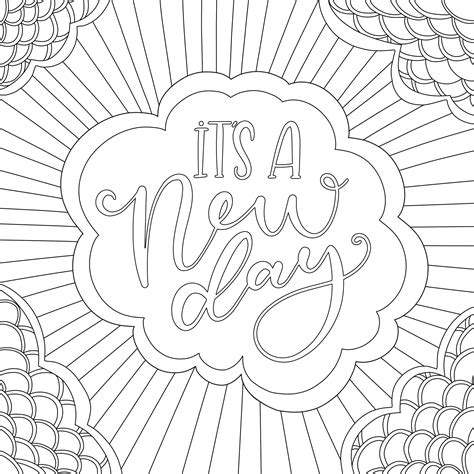 3 Motivational Printable Coloring Pages Zentangle Coloring Etsy