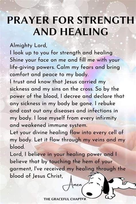 Prayers For Strength And Healing Miracle Prayer Christian Prayers