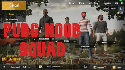 PUBG Noob Squad YouTube