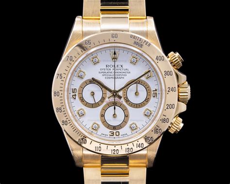 Rolex Daytona Zenith White Diamond Dial A Series