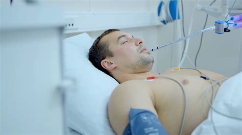 Caucasian Man Coming Out Of Coma At Hospital Stock Footage SBV ... 