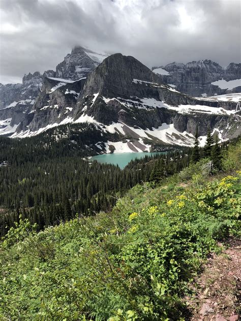 Grinnell Glacier Trail Glacier National Park Rhiking