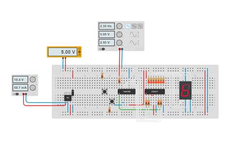 Circuit Design 74hc93 Cd4511 7 Segment Tinkercad