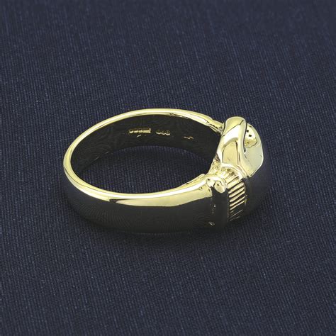 9ct Yellow Gold Boxing Glove Ring Britannia Jewellery