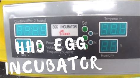 Egg Incubator Hhd Manual