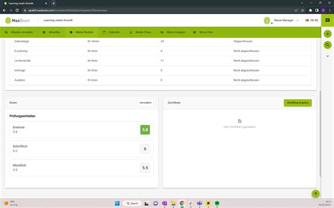 Fortschritt Verfolgen MaxBrain Lernplattform Learning Platform
