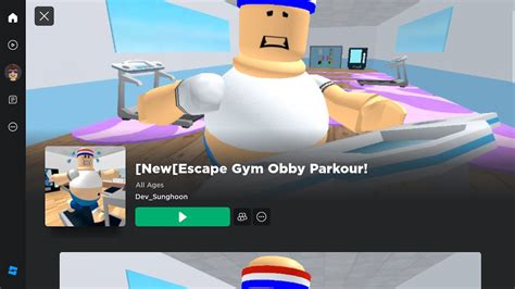 Roblox Escape Gym Obby Parkour Youtube