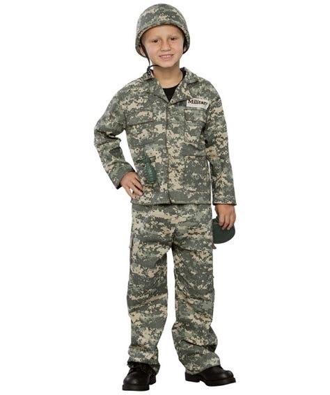 Army Soldier Kids Costume Boy Army Costumes