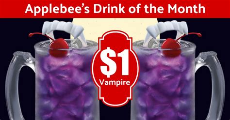 Applebee's Drink Specials October 2019 - Dollar Drink Deal