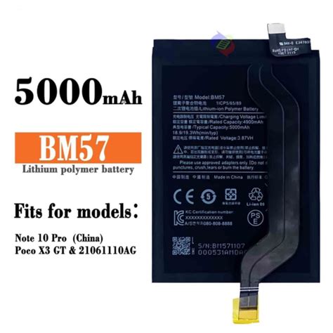 Bm New Replacement Battery For Xiaomi Poco X Gt Redmi Note Pro