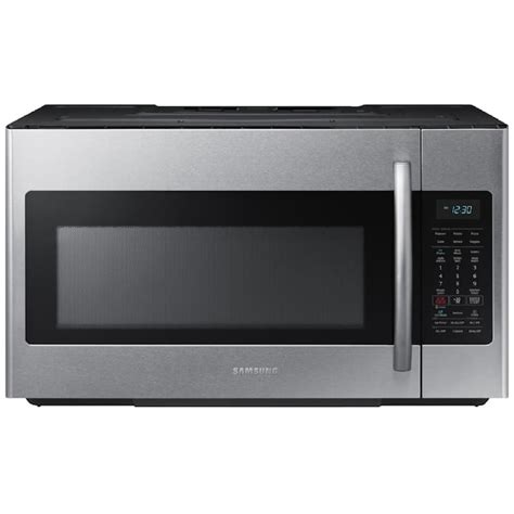 Samsung 1.8-cu ft Over-the-Range Microwave with Sensor Cooking (Fingerprint Resistant Stainless ...