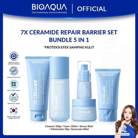 Jual Bioaqua X Ceramide Skin Barrier Repair Moisturizer Cleanser G