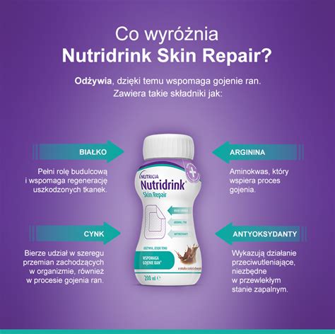 Nutridrink Skin Repair smak czekoladowy płyn 4 x 200 ml