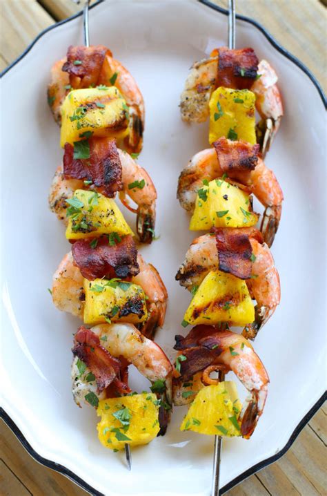 Bacon Wrapped Shrimp Kabobs With Pineapple Thriving Home