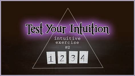 Test Your Intuition 2 Intuitive Exercise Psychic Abilities Youtube