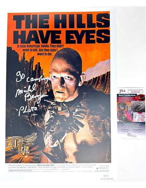 Michael Berryman Signed Poster Pluto The Hills Have Eyes