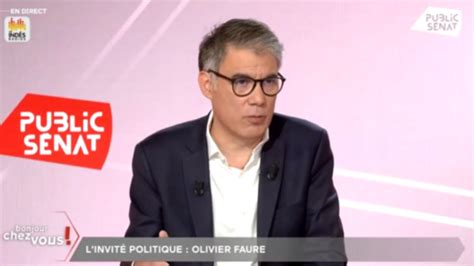 Olivier Faure l a dit dans Bonjour Chez Vous sur Public Sénat