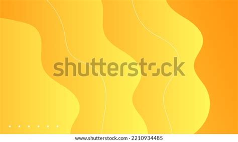 Abstract Yellow Background Fluid Shapes Modern Stock Vector Royalty