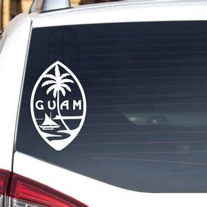 Guam Flag Seal Island Decal Sticker Different Colors and Sizes - Etsy