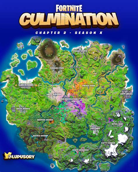 Lupu On Twitter Fortnite Culmination Chapter 2 Season X Concept Map